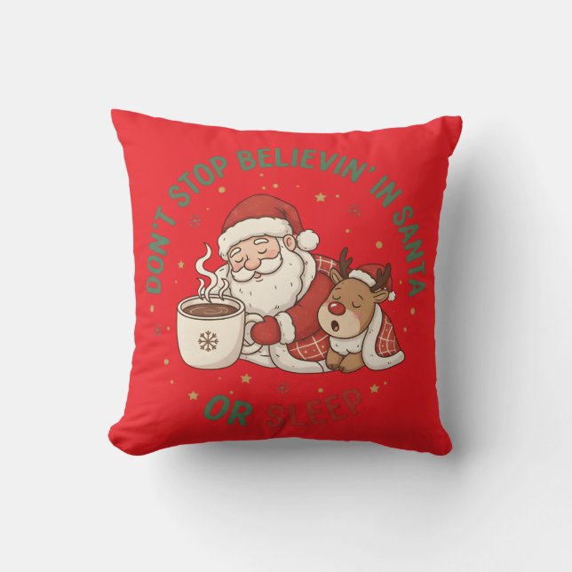 Almofada Design de Travesseiro de Natal de Luxo – Cozy & El (Frente)