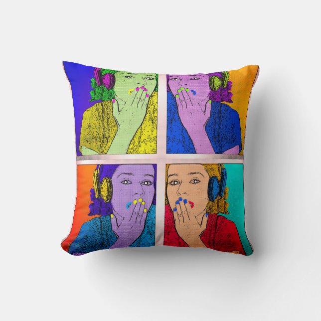 Almofada Design de Trendência e Fotografia Colorida (Frente)