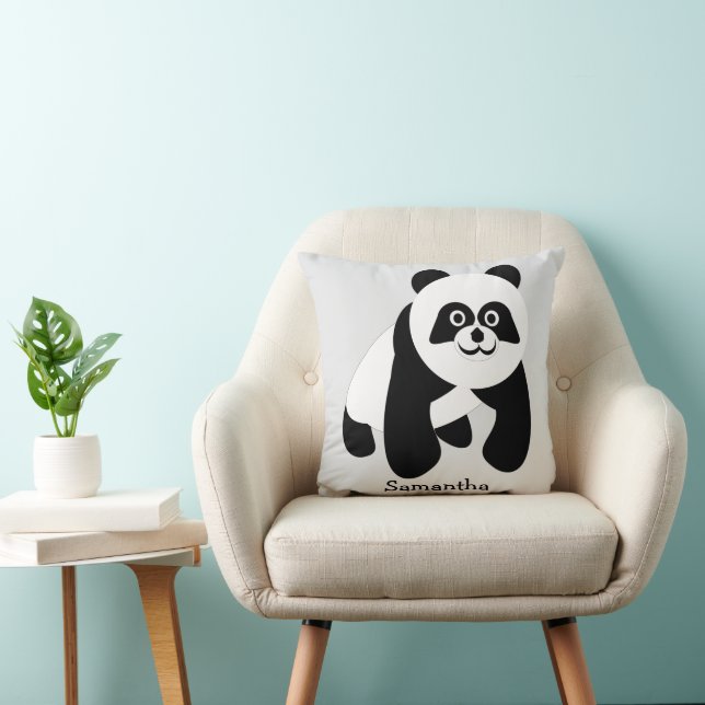 Almofada Design de Urso Panda Personalizado (Cadeira)