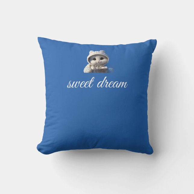 Almofada Design de Urso Sonolento Fofo (Frente)