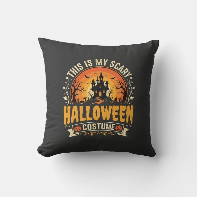 Almofada Design de vetor de fantasia assustadora de Hallowe (Frente)