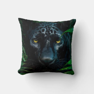 Almofada Design de Vida Selvagem da Selva da Pantera Negra