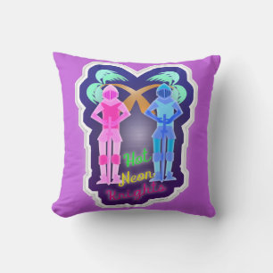 Almofada Design Divertido de Cavalheiros Neon Quentes