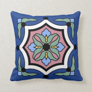 Almofada Design do 1920 do vintage do azulejo da ilha de