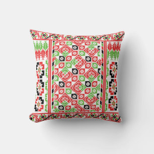 Almofada Design do bordado palestino Tatreez impresso