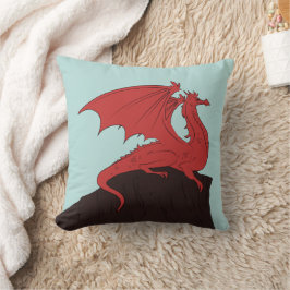 Almofada Design do Dragão de Traço desenhado à mão