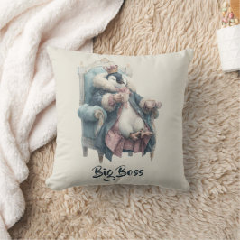Almofada Design do Grande Chefe Pengim de Inverno