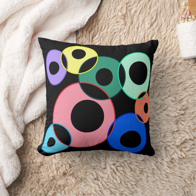 Almofada Design do Rainbow Billiard Balls (Cobertor)