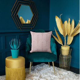 Almofada Design do ventilador cor-de-rosa elegante