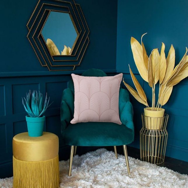 Almofada Design do ventilador cor-de-rosa elegante (Criador carregado)