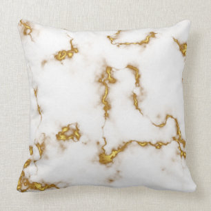 Almofada Design elegante Dourado de mármore bonito