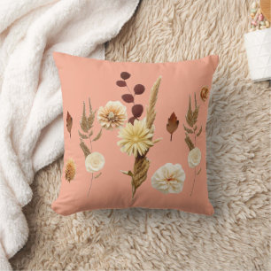 Almofada Design Floral de Aquarela - Gi Elegante e Artístic
