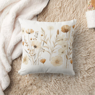 Almofada Design Floral de Aquarela - Gi Elegante e Artístic