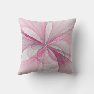 Almofada Design Fractal de Cinza Abstrato moderno