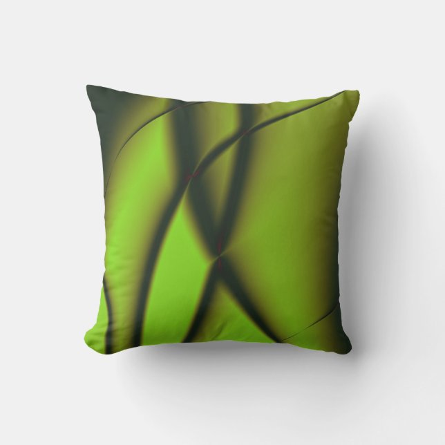 Almofada Design Fratural Verde Elegante (Frente)