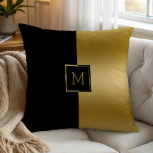 Design geométrico de tela dividida preto e dourado