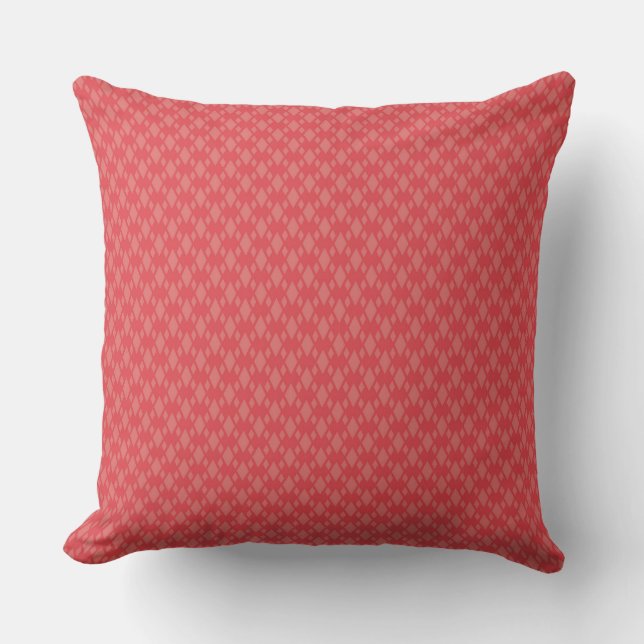 Almofada Design Geométrico Perfeito: Diamante Vermelho (Frente)