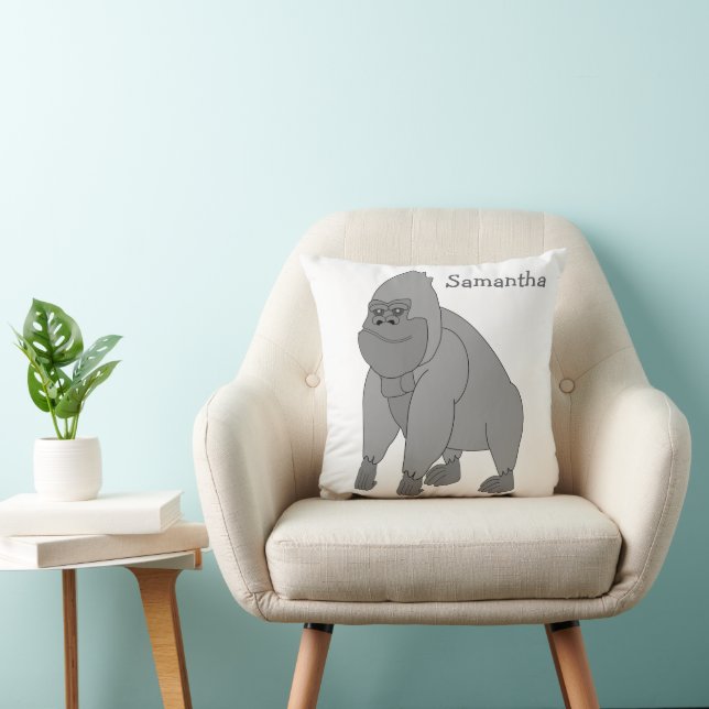Almofada Design Grey Gorilla Personalizado (Cadeira)
