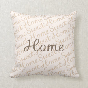 Almofada Design Home doce Home do roteiro nos marrons