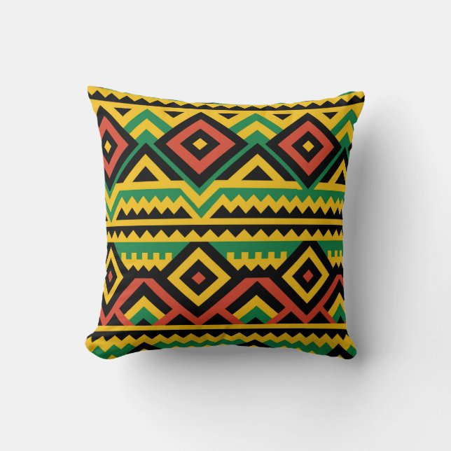 Almofada Design Impressão africano a frio (Frente)