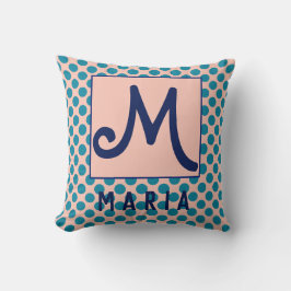 Almofada Design inicial do nome personalizado