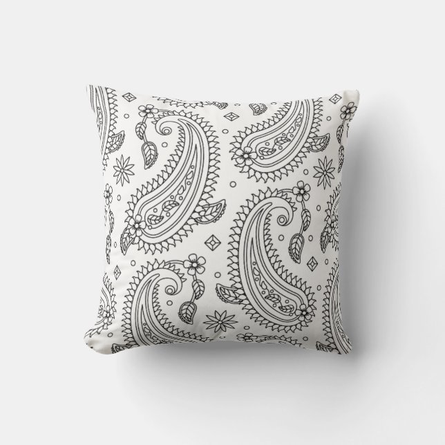 Almofada Design inspirado de Paisley (Frente)