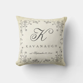 Almofada Design Monograma de de Vintagem Russo Travesseiro 