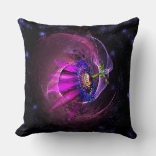 Almofada Design nebulosa na Lavanda e Travesseiro preto