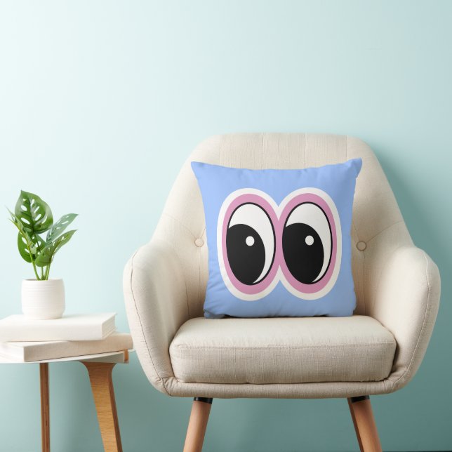 Almofada Design Olhos Azuis 16x16  (Cadeira)
