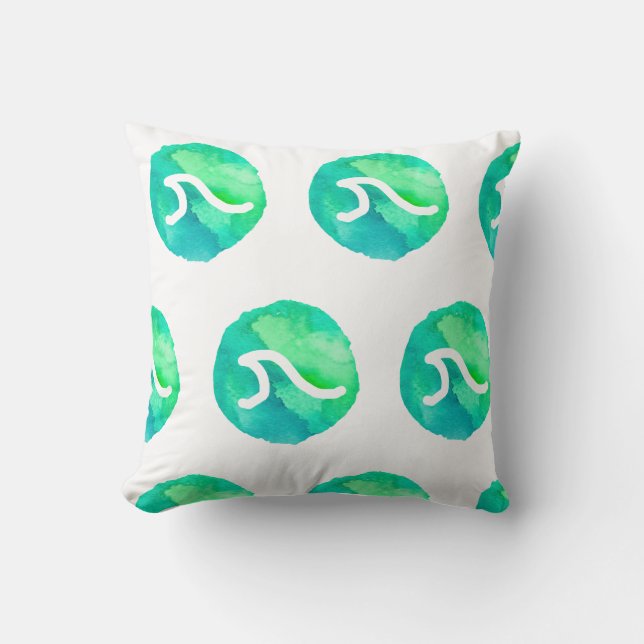 Almofada Design Onda Verde (Frente)