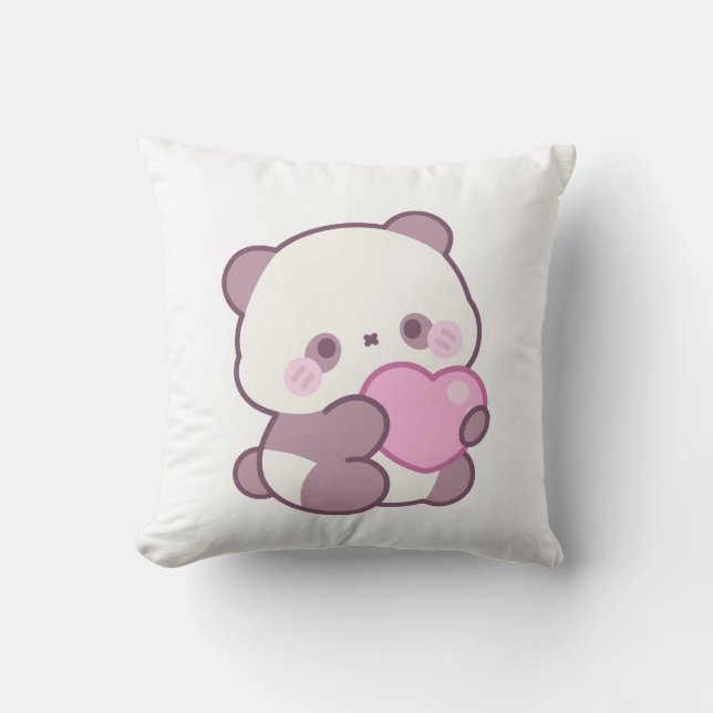 Almofada Design Panda Feliz | Vibrações Simpáticas Positiva (Frente)