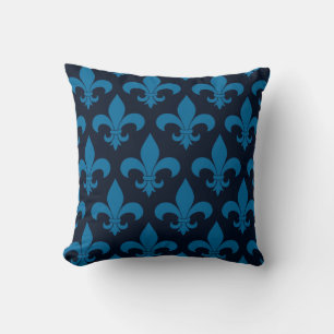 Almofada Design parisiense do teste padrão francês azul d