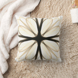Almofada Design preto escuro - preto - branco