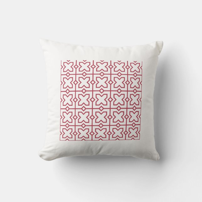 Almofada Design Ramadã Vermelho Árabe (Frente)