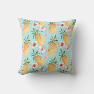 Almofada Design retrô tropical com ananás