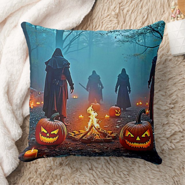 Almofada Design Ritual de Spooky Halloween (Cobertor)