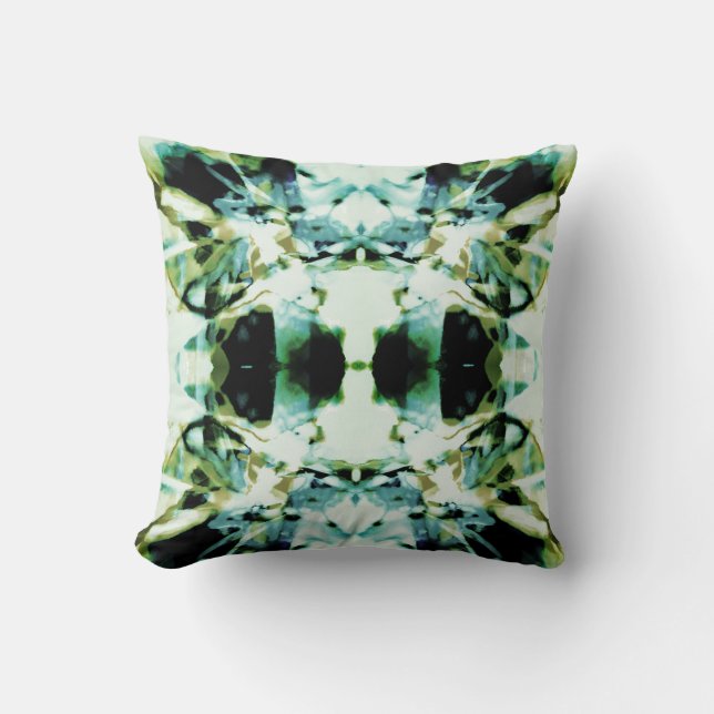 Almofada Design Simétrica Verde Verde Verde Azeitona (Frente)