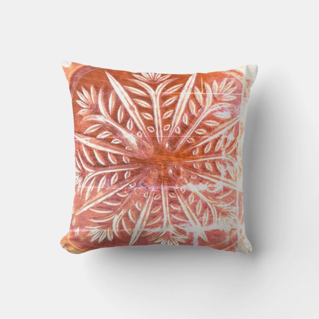 Almofada Design vermelho desbotado (Frente)