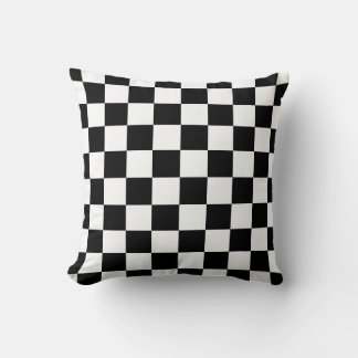 Almofada Design Xadrez Preto e Branco