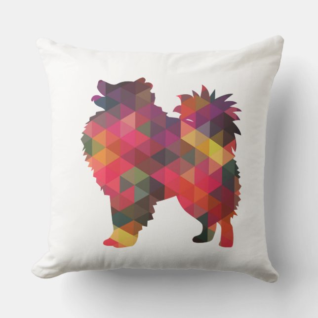 Almofada Designs de silhueta de cães esquimó americanos (Frente)