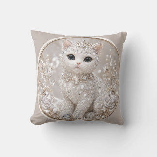 Almofada Deslumbrante Gata Princesa de Diamante | Luxo de A