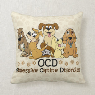 Almofada Desordem canina obsessiva de OCD