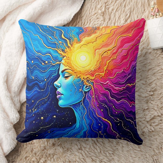 Almofada Despertar mente cósmica radiante (Cobertor)