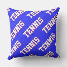 Desportivo Retro Branco Vermelho Texto de TÊNIS em
