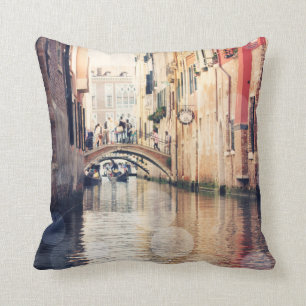 Almofada Destinos Fotografia de Venice Gondolas