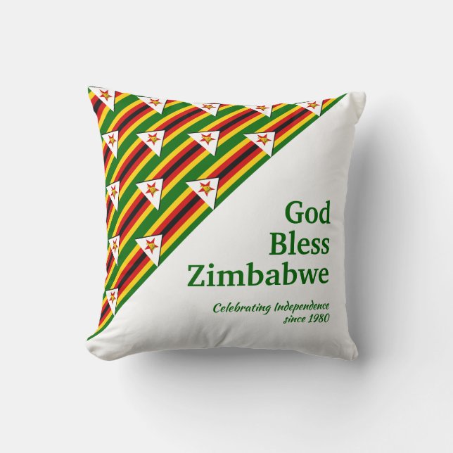 Almofada DEUS ABENÇOE ZIMBABWE Personalizável (Frente)