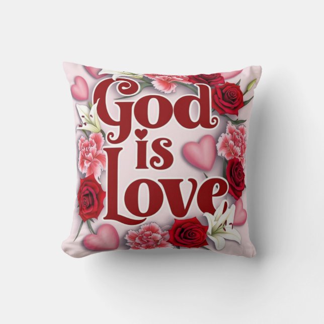 Almofada Deus é amor (Frente)