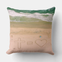 Deus é igual a amor, Jesus é amor, mar de praia