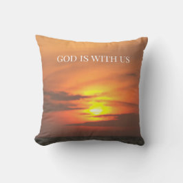 Almofada Deus está Conosco  - Paz ao Pôr do Sol