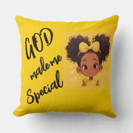 Almofada DEUS me fez Travesseiro decorativo especial